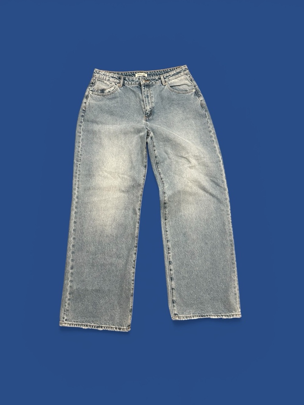 ROLLA'S Women's Light Blue Relaxed Straight Jeans